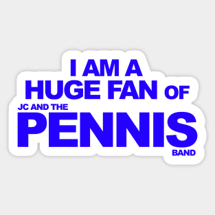 JCP Huge Fan Design - Blue Sticker